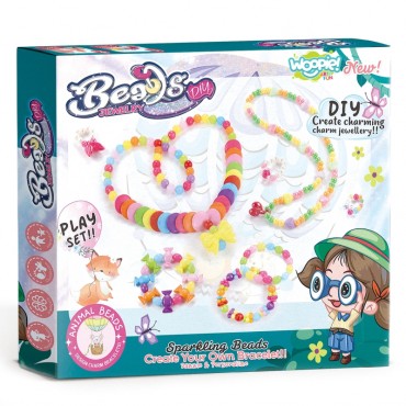 WOOPIE ART&FUN rinkinys papuošalams, apyrankėms, pakabukams, žiedams, sriegimo mašinai gaminti