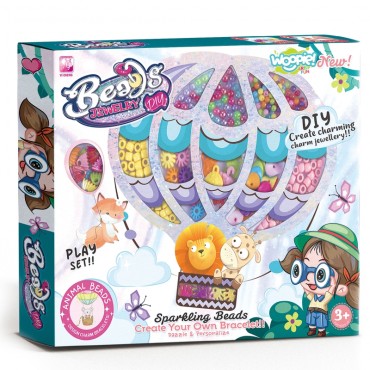 WOOPIE ART&FUN rinkinys papuošalams, apyrankėms, pakabukams, žiedams, sriegimo mašinai gaminti