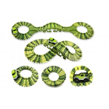 WOOPIE XXL Car Track Dinosaurs 240 vnt.