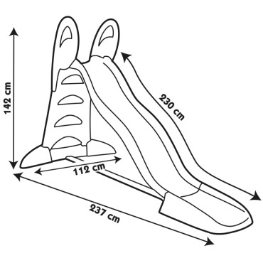 SMOBY Garden Slide Vandens čiuožykla 230 cm Vaikams