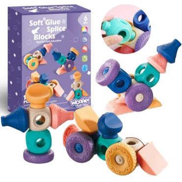 WOOPIE BABY Sensory Construction Dėlionė 13 el.