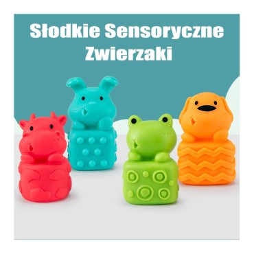 WOOPIE BABY Sensoriniai galvosūkiai Išspausti Dėlionė Garsas Mokymasis skaičiuoti 20 el.