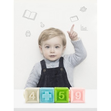 WOOPIE BABY Sensoriniai galvosūkiai Išspausti Dėlionė Garsas Mokymasis skaičiuoti 20 el.