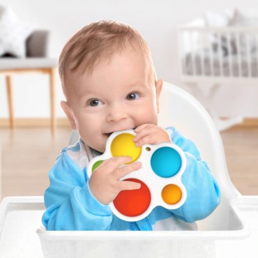 WOOPIE BABY sensorinis žaislas nuo streso dantukas POP IT Montessori