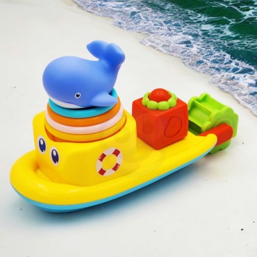 WOOPIE BABY vandens žaislinio laivo banginio perpildymo puodeliai