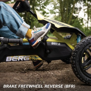 BERG Pedal Go Kart RALLY DRT GREEN BFR 4-12 metų iki 60 kg