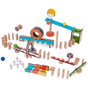 TOOKY TOY Domino kamuoliukų takelis