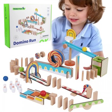 TOOKY TOY Domino kamuoliukų takelis