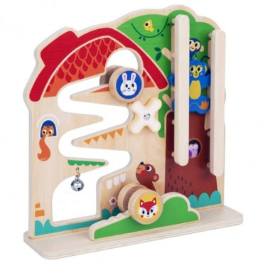TOOKY TOY Medinė Montessori labirinto manipuliavimo lenta