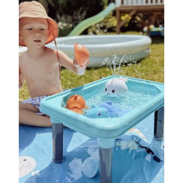 WOOPIE BABY vonios žaislas vandens purslų banginis LED fontanas