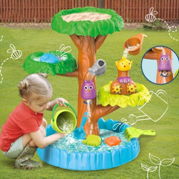 WOOPIE vandens staliukas 2in1 smėlio dėžė Happy Tree 8 priedai