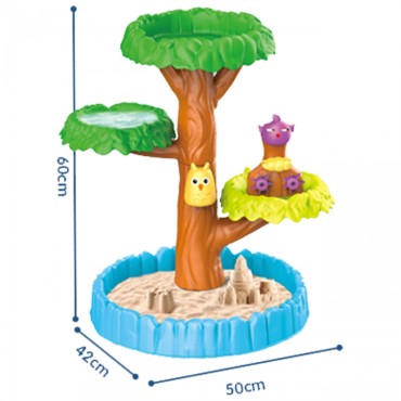 WOOPIE vandens staliukas 2in1 smėlio dėžė Happy Tree 8 priedai