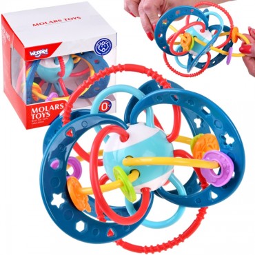 WOOPIE BABY sensorinis žaislas 2in1 Montessori barškučiai