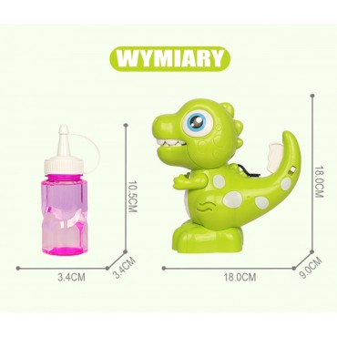 WOOPIE dinozaurų mašina, skirta gaminti muilo burbulus vaikams