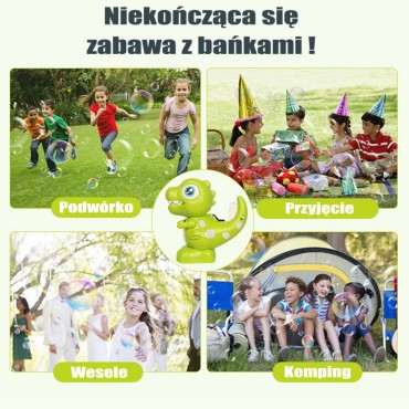 WOOPIE dinozaurų mašina, skirta gaminti muilo burbulus vaikams