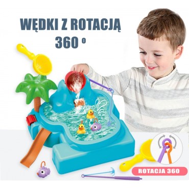 WOOPIE vandens staliukas 2in1 Žaidimo žvejybos krioklys 6 vnt.