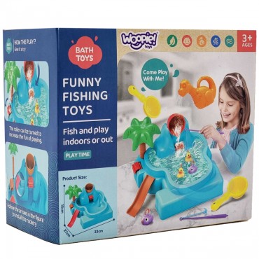 WOOPIE vandens staliukas 2in1 Žaidimo žvejybos krioklys 6 vnt.