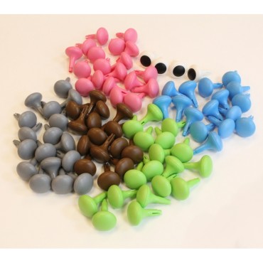 MASTERKIDZ Spalvoti Jumbo Pins for STEM Board 64 vnt. - 6 spalvos