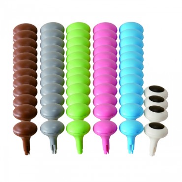 MASTERKIDZ Spalvoti Jumbo Pins for STEM Board 64 vnt. - 6 spalvos