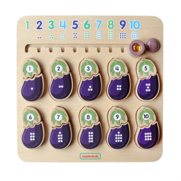 MASTERKIDZ edukacinė taryba Baklažanų mokymosi numeriai Montessori