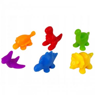 WOOPIE edukacinis žaidimas Color Sorter Dinosaurs 56 vnt.