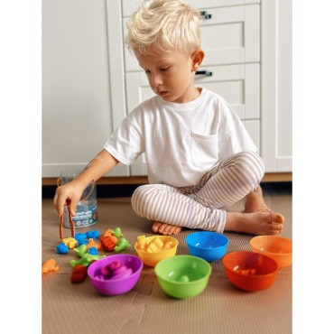 WOOPIE edukacinis žaidimas Color Sorter Dinosaurs 56 vnt.