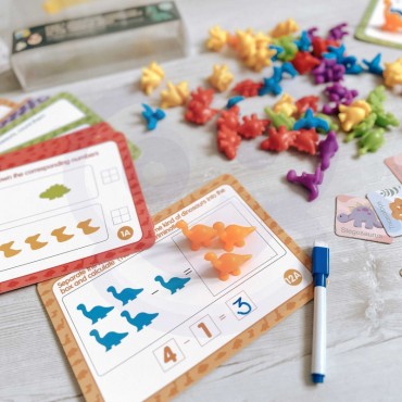 WOOPIE edukacinis rinkinys Mokymosi skaičiavimas Spalvų rūšiavimas Gyvūnai 83 vnt.
