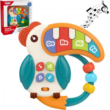 WOOPIE BABY muzikinis žaislas fortepijonas Teether Pelikan 3in1