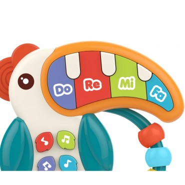 WOOPIE BABY muzikinis žaislas fortepijonas Teether Pelikan 3in1