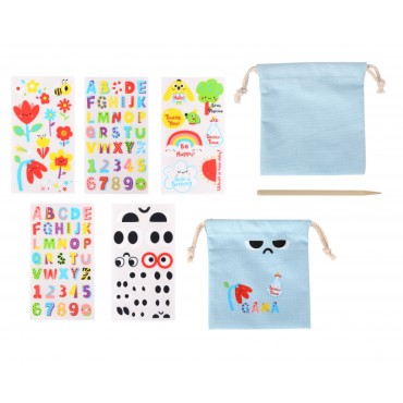 WOOPIE ART&FUN Creative Magic Bag + dekoravimo lipdukų rinkinys daugiau nei 109 vnt (5 vnt.)