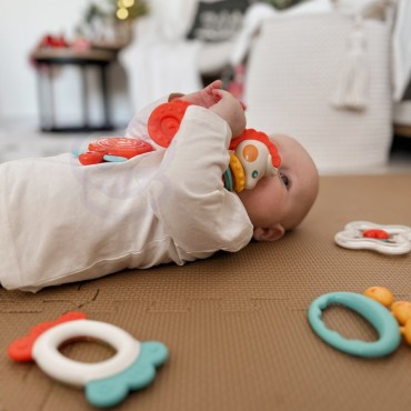 WOOPIE BABY Sensorinių barškučių dantukų rinkinys