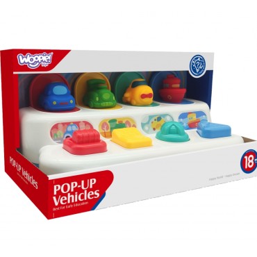WOOPIE BABY Lavinantis žaislas Iššokančios transporto priemonės POP-UP