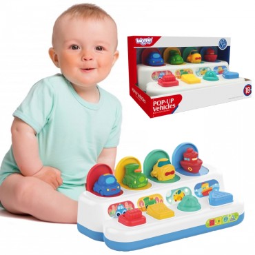 WOOPIE BABY Lavinantis žaislas Iššokančios transporto priemonės POP-UP
