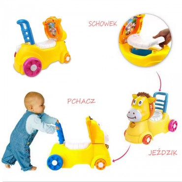 WOOPIE BABY Walker Ride-on Puodukas 3in1 asilas