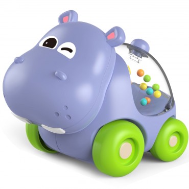 WOOPIE BABY Rattle Žaislinis automobilis Transporto priemonė Hippopotamus