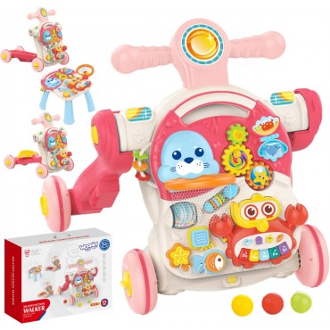 WOOPIE BABY stumdomas vaikštynėlis mokomasis stalo paspirtukas Ride On 4in1