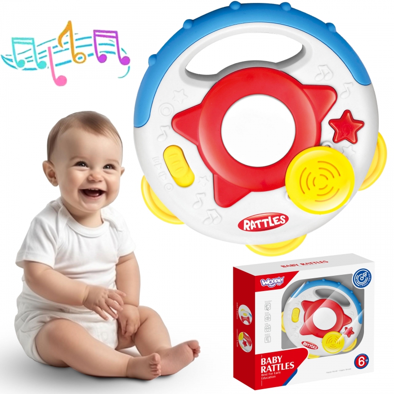 Interaktyvus tamburinis muzikinis žaislas WOOPIE BABY