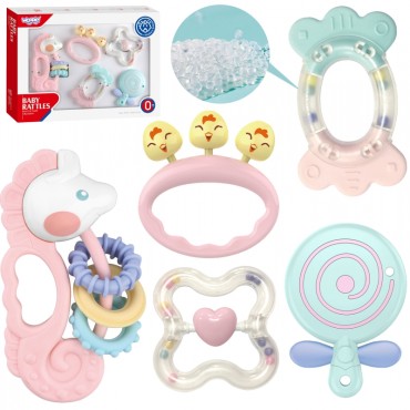 WOOPIE BABY Sensorinių barškučių dantukų rinkinys