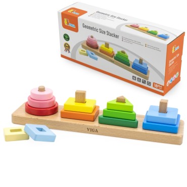 VIGA medinė geometrinė rūšiavimo dėlionė