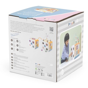 VIGA PolarB edukacinis kubas 8in1 veiklos kubas
