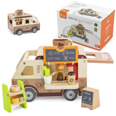 VIGA Food truck Wooden Auto Cafe Cukiernia