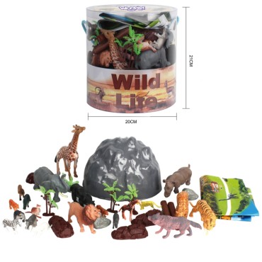 WOOPIE Safari Animals figūrėlių rinkinys 34 vnt.