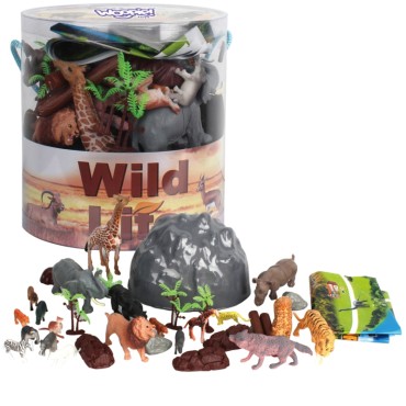 WOOPIE Safari Animals figūrėlių rinkinys 34 vnt.