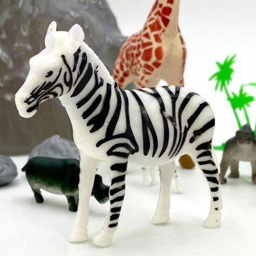 WOOPIE Safari Animals figūrėlių rinkinys 34 vnt.
