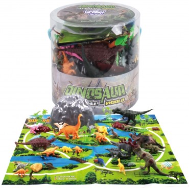WOOPIE dinozaurų figūrėlių rinkinys 34 vnt.