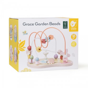 CLASSIC WORLD edukacinis labirintas Interlace Grace Garden Beads 18m+ FSC