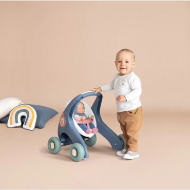 SMOBY Little Walker vežimėlis 3in1 kūdikių vežimėlis + lėlė