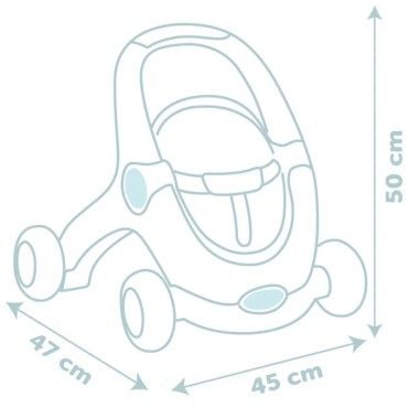 SMOBY Little Walker vežimėlis 3in1 kūdikių vežimėlis + lėlė