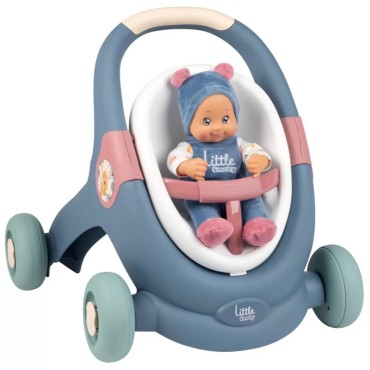 SMOBY Little Walker vežimėlis 3in1 kūdikių vežimėlis + lėlė