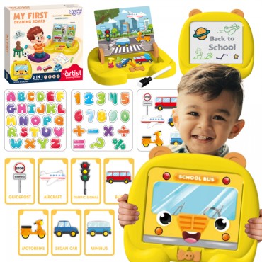 WOOPIE magnetinės lentos tema Transporto priemonės + priedai